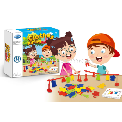 Hang the Clothes Early Childhood Games Toy Logic Mental Concentration Teaching Aids Puzzle Interaction Board Game