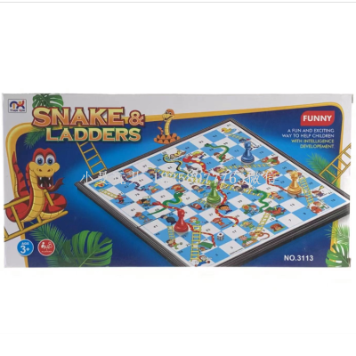 Folding Snakes & Ladders Snake & Ladders Desktop Toys with Magnetic Chess