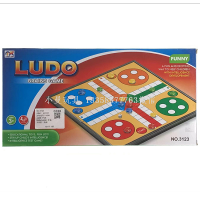 Folding Pedigree Chess Ludo with Magnetic Chess Desktop Toys