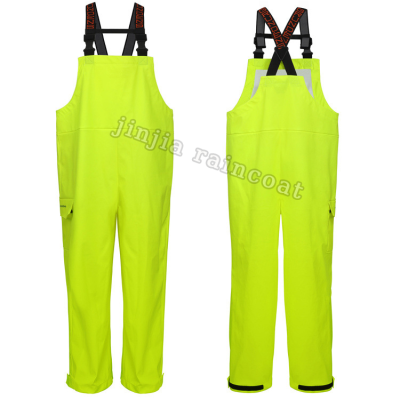 Crew Adjustable plus Size Pants High Quality Bib Rainproof Trousers Formulated Export Brand Pu Waterproof Strap