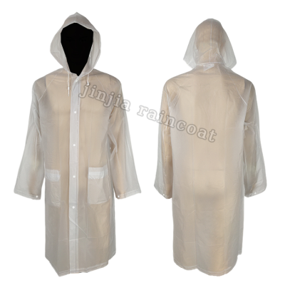 Customized Logo Unisex Adult Transparent Pvc Transparent Raincoat Outdoor Waterproof Long Advertising Raincoat
