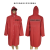Red Poncho Women's Men's Raincoat Plastic Raincoat with Hood Eva Adult Raincoat Reusable