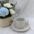 Coffee Set Set European-Style Ceramic Afternoon Tea Pure White Coffee Cup with Plate