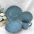 16PCs Golden Edge Set Nordic Light Luxury Ceramic Bowl Ins Good-looking Bowl and Dish Set