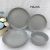 Glaze Kiln Nordic Ceramic Plate High-Grade Light Luxury Plate Dinner Plate Household Flat Plate
