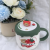 Christmas Cup Strawberry Bear Ceramic Cup Cute Mug Student Water Cup Birthday Gift Friend Drinking Cup