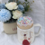 Christmas Gift Ceramic Mug Creative Christmas Ceramic Water Cup with Lid Christmas Gift Couple Water Cup