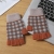 2023 New Open Finger Cold Protection in Winter Warm Color Matching Fashionable Knitted Gloves