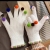 2023 New Warm Cute Korean Style Fur Ball Fingerless Touch Screen Gloves