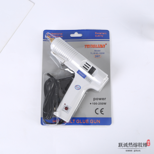 Adjustable Temperature Design Hot Melt Glue Gun 80-250W Heating Is Very Fast， Glue out Evenly