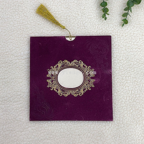 外贸定制植绒请帖请柬邀请函