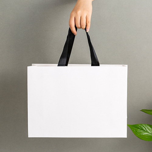 白卡纸手提袋礼品袋纸袋服装手拎袋小额批发高档包装袋