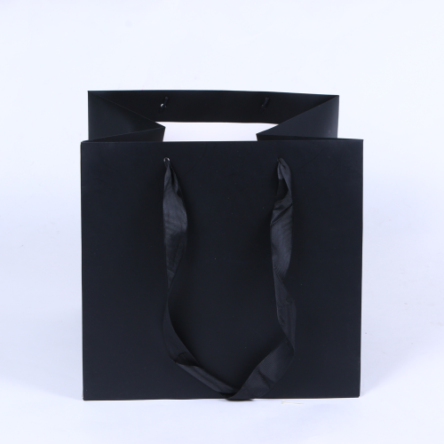 black paperboard handbag gift bag gift bag kraft paper bag food clothing hand bag jewelry paper packaging bags wholesale