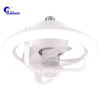 Moro Lighting New 360 ° Shaking Head E27 Fan Lamp Rgb Camping Remote Control Aromatherapy Fan Lamp