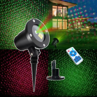 Outdoor Waterproof Lawn Lamp Starry Remote Control Static Timing Christmas Outdoor Courtyard Floor Outlet Courtyard Instrument