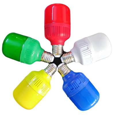 Colorful Light High-Power LED Screw Colored Bulb Light Red Yellow Green Blue White Light Source KTV Outdoor Room Decoration Atmosphere Bulb