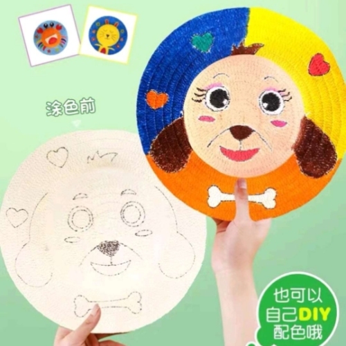 children‘s diy graffiti straw hat cultivate children‘s hands-on ability stall night market children‘s paradise hot products