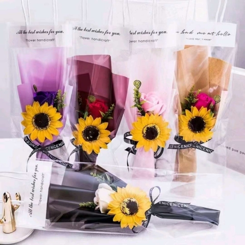 transparent handbag luminous bouquet stall night market gift hot wholesale