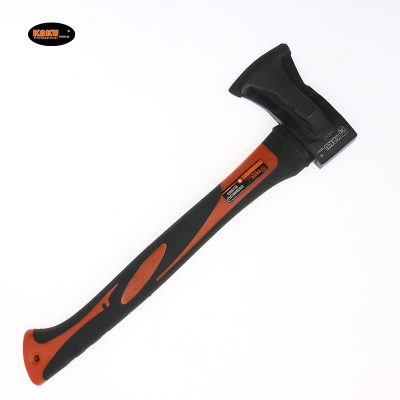 Kaku Double Plastic-Coated Handle Axe Aircraft Axe Household Camping Firewood Cutting and Logging Mountain Axe Plastic-Coated Handle Axe