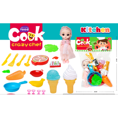 Children Play House Tableware Set (Big Barbie)