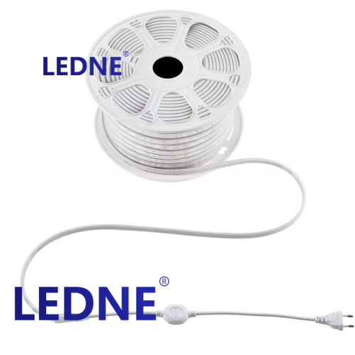 2835 LED灯条户外节能防水灯条220V高压柔性斜三排灯条