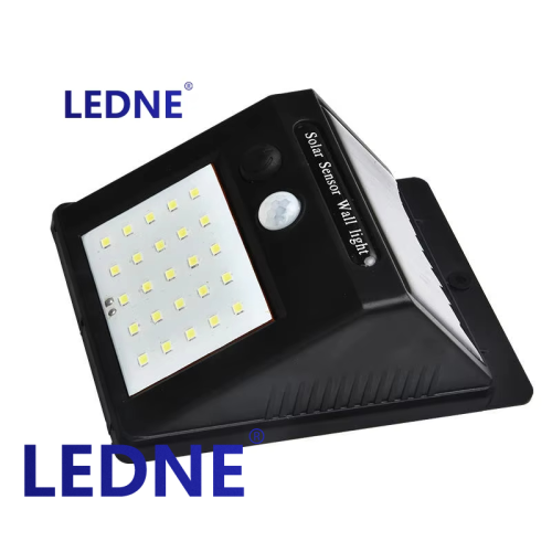 hot sale led solar outdoor garden lamp human body induction waterproof abs solar wall lamp garden wall lighting