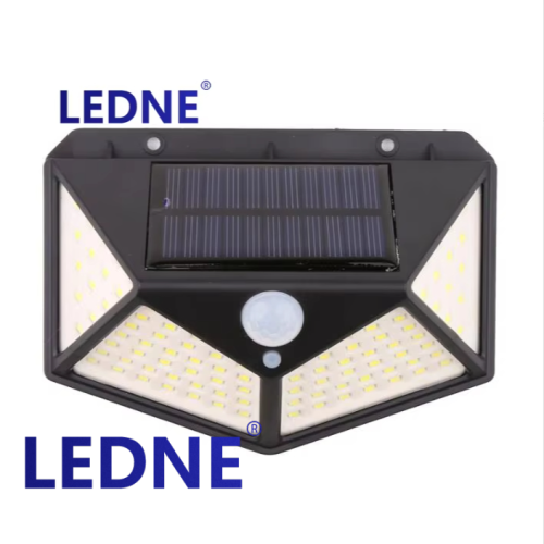 new led solar wall lamp garden lamp all sides luminous solar light human body induction outdoor wall lamp