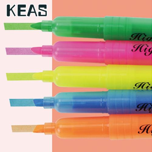 5 colors fluorescent pen set marker fresh and soft student color soft candy color fluorescent pen coloring