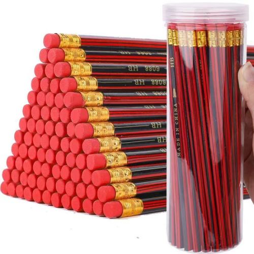 hb pencil only for pupils log non-toxic hexagonal pencil sketch writing painting children‘s school supplies bulk