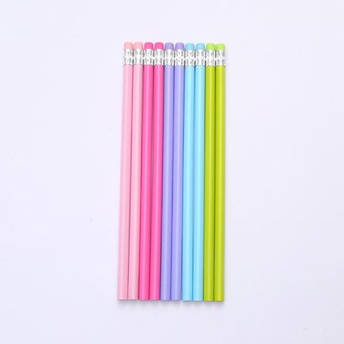 pencil wholesale pearlescent hb triangle pole with eraser pupil prize children‘s stationery articles factory direct sales