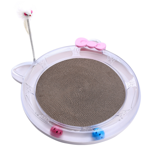 new cat toy factory direct supply multifunctional cat scratch board cat head track toy cat bed cat turntable wholesale