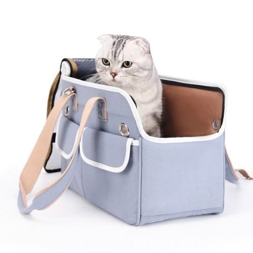hot-selling new arrival breathable crossbody cat bag outdoor handbag folding portable pet bag for outing cat cage