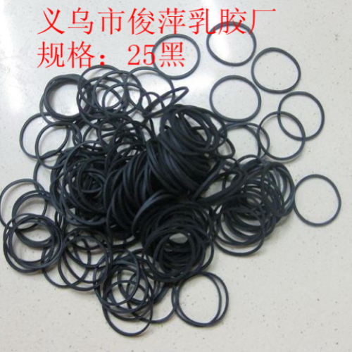 black rubber band rubber ring% containing glue