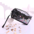 Cross-Border Cat Letter Printing Laser Cosmetic Bag Sequin Stitching PVC Quicksand Cosmetic Bag Logo Storage Bag