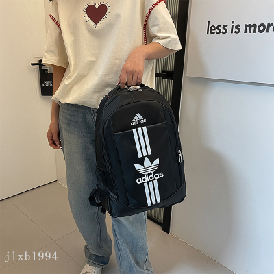 Fashion Fashion Brand Ad Trendy Women's Bags Leisure Sports Backpack Early High School Student Schoolbag Large Capacity Computer Bag for Men