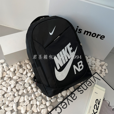 Fashion Fashion Brand NB Trendy Women's Bags Leisure Sports Backpack Early High School Student Schoolbag Large Capacity Computer Bag for Men