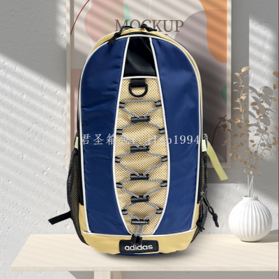 Trendy Women's Bags Trendy Brand Ad Backpack Unisex Large Capacity Leisure Sports Bag Computer Bag Student Schoolbag Female