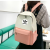 2023 New Ad Backpack Trendy Women's Bags Sports Casual Student Schoolbag Three-Piece Set with Tuition Bag Pencil Case