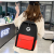 Backpack Summer New Color-Blocking Four-Piece Backpack Large Capacity Fashion Computer Bag Student Schoolbag Wallet