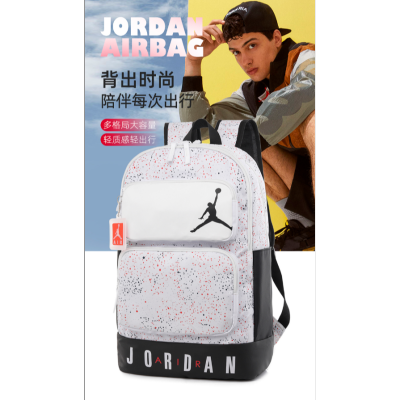 Jordan High Quality Sports and Leisure Backpack Large Capacity Outdoor Fitness Backpack Travel Bag Computer Bag Men's Bag