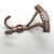Factory Direct Sales Red Ancient Iron Hollow out Clothes Holder Furniture Hardware Clothes Hook Accessories
