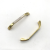 New Double Gold Glossy Handle Cabinet Wardrobe Hardware Cabinet Door Drawer Furniture Handle