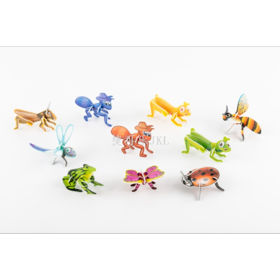 3DFun Three-Dimensional Insect Dinosaur Animal Aircraft Puzzle Toy Early Childhood Education Model AnimalDIYPuzzle