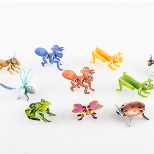 3d fun three-dimensional insect dinosaur animal aircraft puzzle toy early childhood education model animal diy puzzle