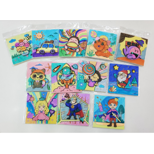 handmade painting eva tee-dimensional stiers 3d paste cartoon children‘s eduional handmade colge cartoon pattern
