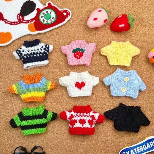 hot wholesale 10cm shopkeeper dog clothes 8 points bjd doll accessories sweater doll cotton doll clothes
