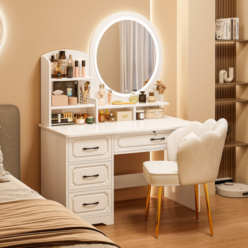 light luxury bedroom modern simple european master bedroom makeup table small dressing table dresser storage cabinet integrated