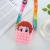 Children's Mouse Killer Pioneer Bag Curly Hair Girl Bubble Decompression Coin Purse Little Girl Shoulder Crossbody Silicone Bag