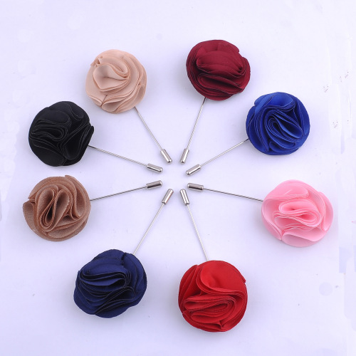 韩国娟纱布艺花朵胸针大气胸花披肩扣气质优雅小香风毛衣别针配饰