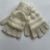 Cross Stripe Women Gloves Winter Knit Fingerless Gloves with Cover Convertible Mittens Elastic